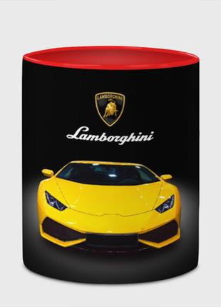 Чашка с принтом  «итальянский спорткар lamborghini aventador» (цвет чашки на выбор)4 фото