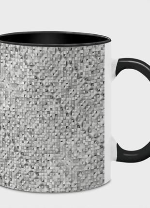 Чашка с принтом  «серебряное плетение» (цвет чашки на выбор)1 фото