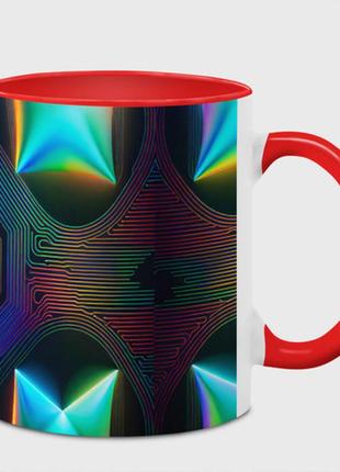 Чашка з принтом  «голографічні подушки на мікросхемі» (колір чашки на вибір)1 фото
