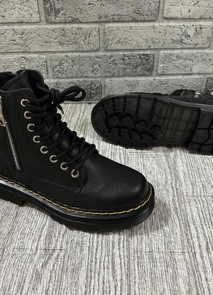 Женские ботинки с молнией dr. martens деми вариант4 фото