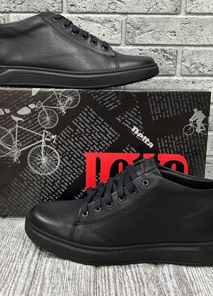 Ботинки мужские кожаные в черном цвете от производителя detta2 фото