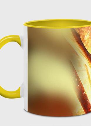 Чашка з принтом «дракон» (колір чашки на вибір)2 фото