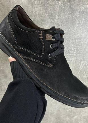 Мужские черные туфли из натурального нубука от фирмы detta6 фото