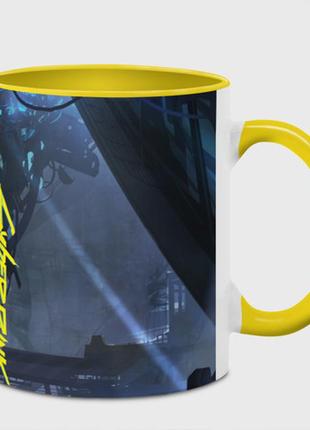 Чашка з принтом «cyberpunk 2077» (колір чашки на вибір)
