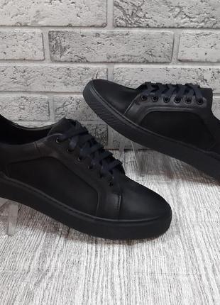 Чоловічі чорні туфлі від виробника detta6 фото