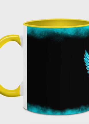 Чашка с принтом  «крылья ангела» (цвет чашки на выбор)2 фото