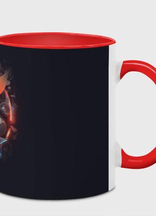 Чашка с принтом  «символ покемона» (цвет чашки на выбор)