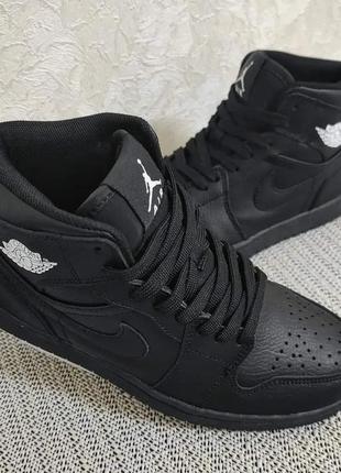 Хайтопы nike jordan мужские черные