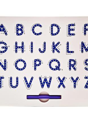 Дошка навчальна магнітна англійські літери tsq-275 зі стилусом