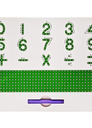 Доска учебная магнитная цифры и знаки tsq-406 со стилусом1 фото