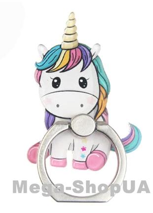 Кільце тримач попсокет popsockets для телефону "єдиноріжок" 360 градусів. підставка для смартфона we4523q