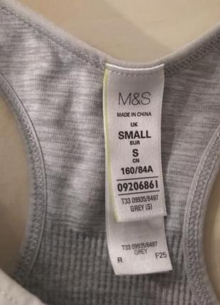 Жіночі безшовні спорт бюстгалтер,топ m&s® високого рівня р. s-xs бренд новий4 фото