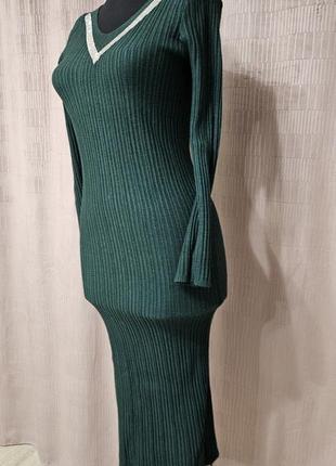 Сукня футляр рубчик резинка тепла ангора4 фото