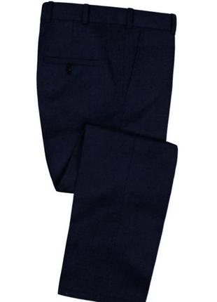 Вовняні штани 100% lana -- new pure wool темно сині ❄❄❄4 фото