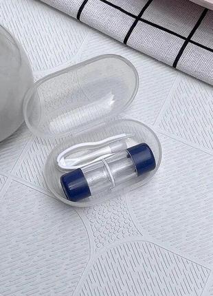 Набор для жестких контактных линз ( контейнер , пинцет , присоска ) - синий