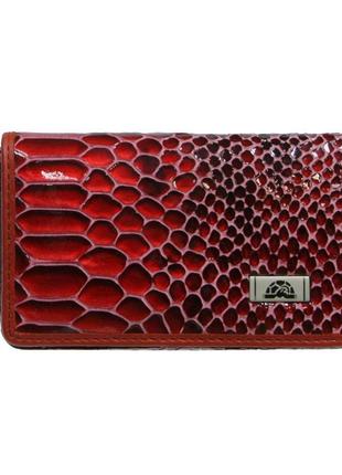Візитниця шкіряна fashion 2678 rosso червоний