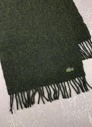 Lacoste vintage винтажный шерстяной шарф2 фото