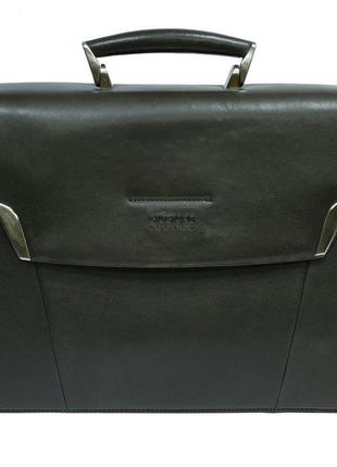 Шкіряний портфель giugiaro 9415-40 moro коричневий2 фото