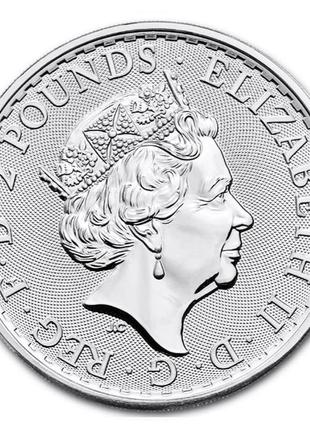 Срібна інвестиційна монета британія 2023 (єлізавета ii), 31.1 г чистого срібла6 фото
