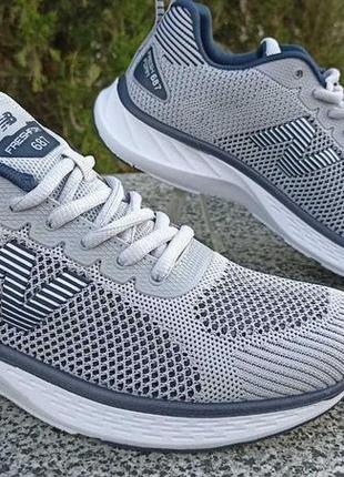 Мужские кроссовки new balance 687 серые сквозная сетка1 фото