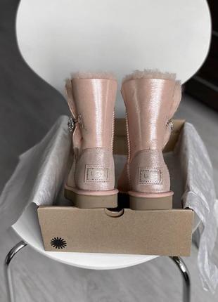 Ugg bailey button swarovski pink🆕 шикарные женские угги 🆕 купить наложенный платёж5 фото