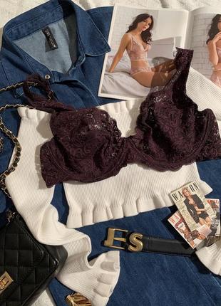 Шикарный качественный кружевной бюстгальтер швейцария