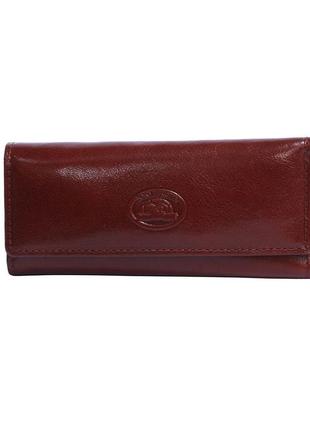 Ключниця шкіряна italico 344 rosso червоний