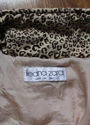 Леопардовая куртка косуха дизайнерская осень италия ileana zara3 фото