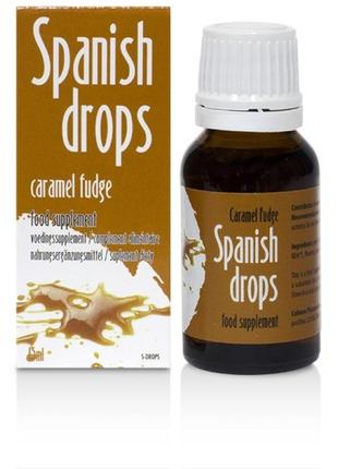 Возбуждающие капли spanish drops caramel fudge, 15мл