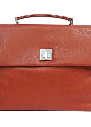 Шкіряний портфель contatto 9160-35 rosso червоний
