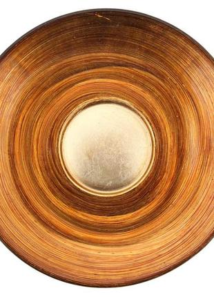 Тарілка кругла "мара" 16 см, золото