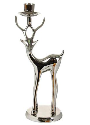 Подсвечник латунь "олень" 26,5 см
