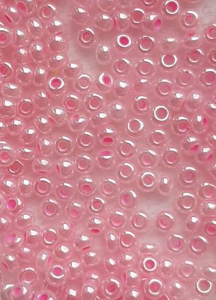 Бисер жемчужный цейлон 37175 розовый 50 г1 фото