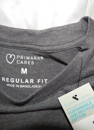 Мужская футболка primark cares оригинал р.48 081fmls  (только в указанном размере, только 1 шт)7 фото