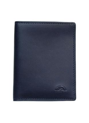 Кредитниця шкіряна nevada 3813+rfid navy синій
