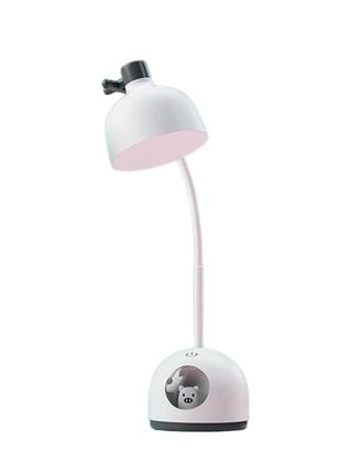 Лампа настільна акумуляторна дитяча 4 вт нічник настільний із сенсорним керуванням lt-a2084 білий5 фото