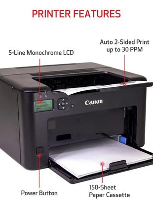 Принтер canon i-sensys lbp122dw, wi fi, duplex (5620c001)6 фото