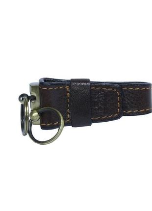 Брелок шкіряний italico 2541 коричневий