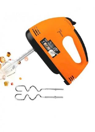 Міксер має ергономічний і класичний дизайн 7 швидкостей два віночки, потужність 260bt domotec r6633o