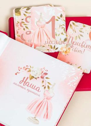 Фотоальбом для девочки, карточки для ежемесячной фотосессии