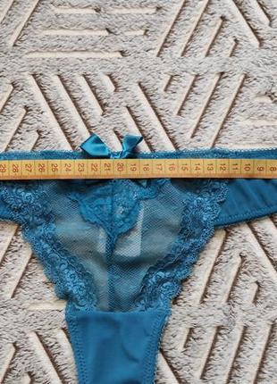 Трусики стринги лазурного цвета uk 14/16