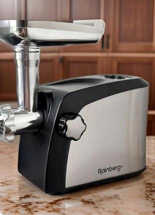 Rainberg rb-673a: електрична м'ясорубка 3800w з соковижималкою