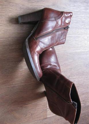 Боты удобные ботинки, кожа натуральная кожа, итальялия, 36 р, км0728