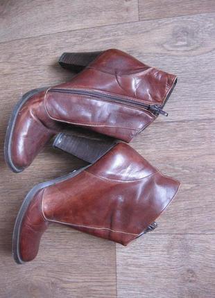 Боты удобные ботинки, кожа натуральная кожа, итальялия, 36 р, км07288 фото