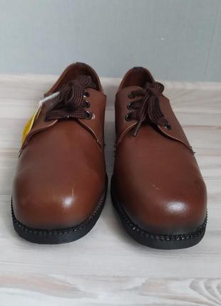 Новые крутые винтажные кожаные защитные рабочие туфли ботинки/ защитная обувь от voidax2 фото