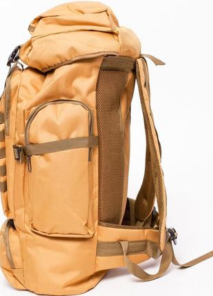 Рюкзак для военнослужащих для зсу всу с карематом 80 л,армейские тактические сумки и рюкзаки цвет:койот7 фото
