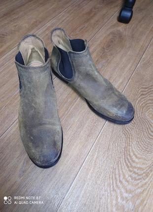 Tommy hilfiger брутальні шкіряні черевики челсі стелька 27,5 см3 фото