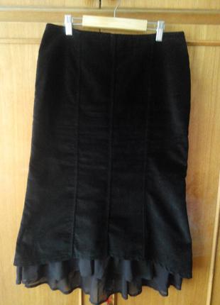 Красива велюрова спідниця george
