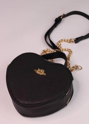 Женская сумка coach heart black, женская сумка коуч сердце черного цвета2 фото