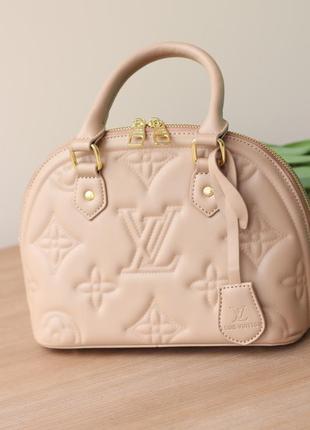 Жіноча сумка louis vuitton alma beige женская сумка, брендова сумка louis vuitton alma beige